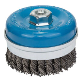 Javelin Wire Cup Brush Blue Straight Knoted