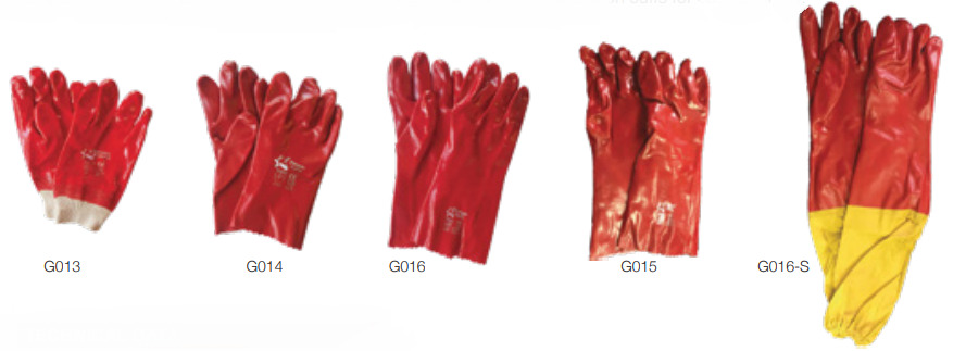 Pioneer Red PVC Gloves