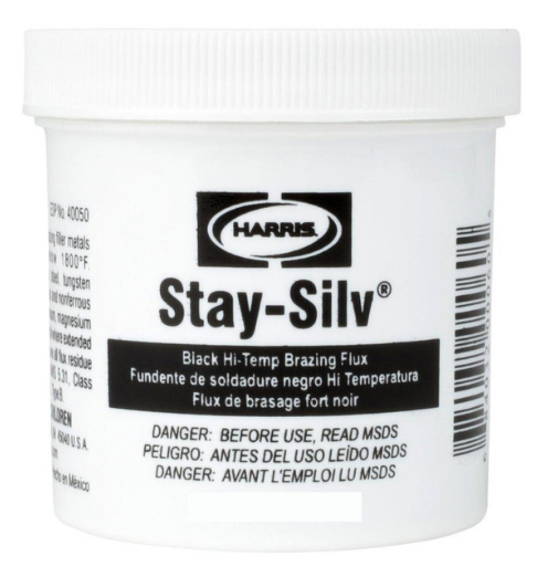 Harris STAY SILV BLACK FLUX 1/2 JAR
