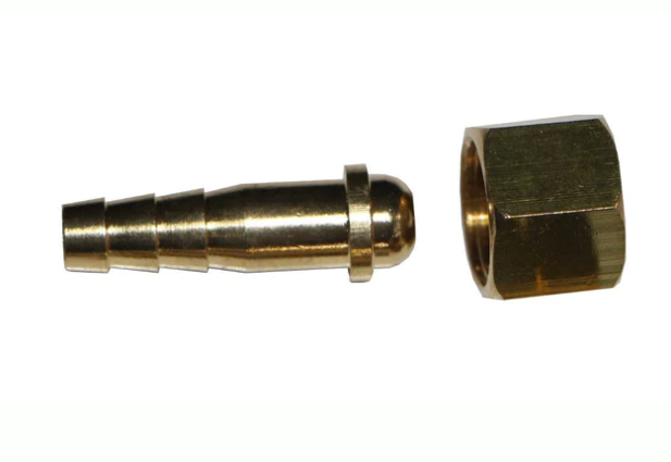 Nut & Tail 3/8 R/H OXYGEN 8mm hose