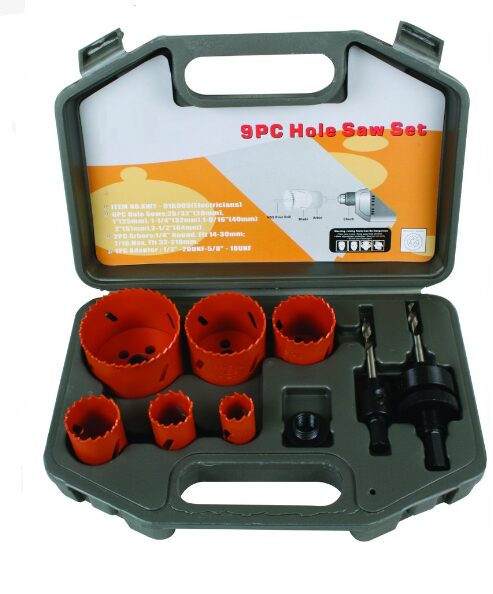 9 PCE HSS STEEL ELECTRICIAN HOLESAW SET