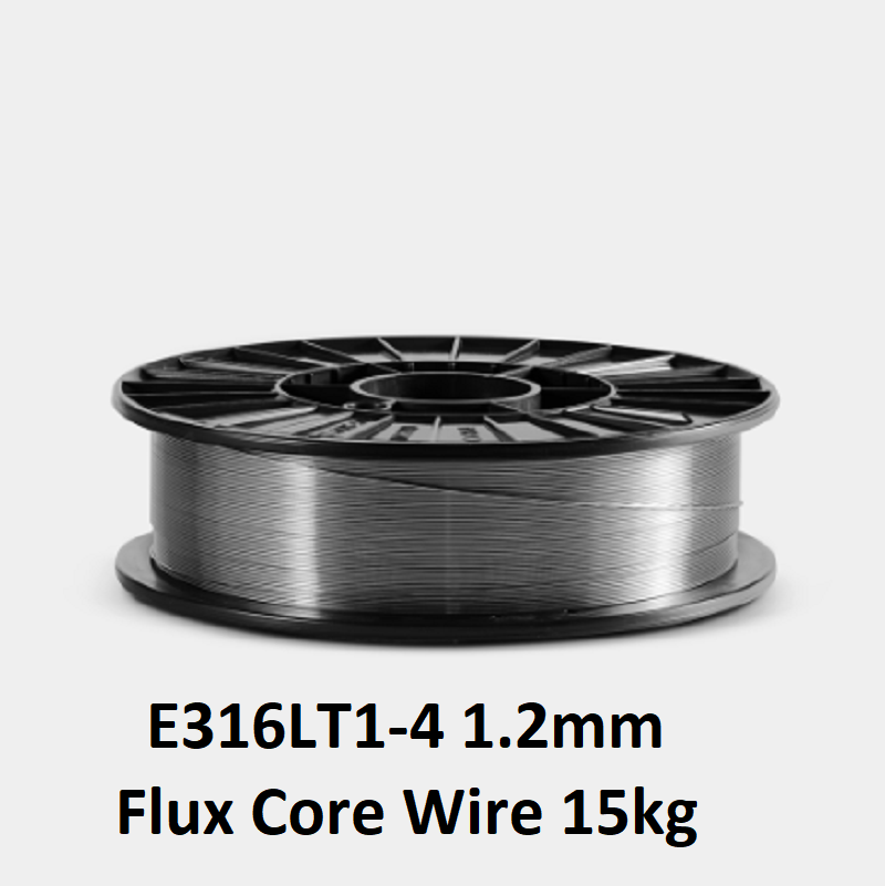 E316LT1-4 1.2mm stainless steel flux core wire – 15kg spool