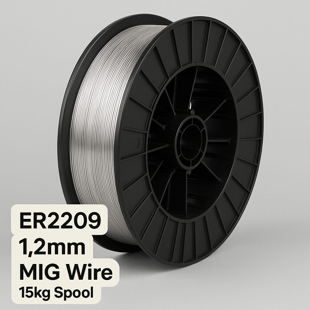 1.2mm ER2209 stainless steel MIG welding wire on 15kg spool for duplex stainless steel welding