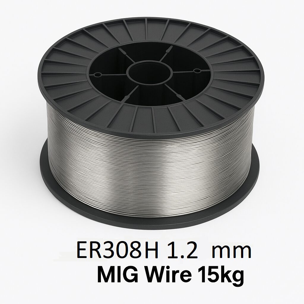 ER308H 1.2mm stainless MIG welding wire spool 15kg – high-carbon stainless wire for structural welding