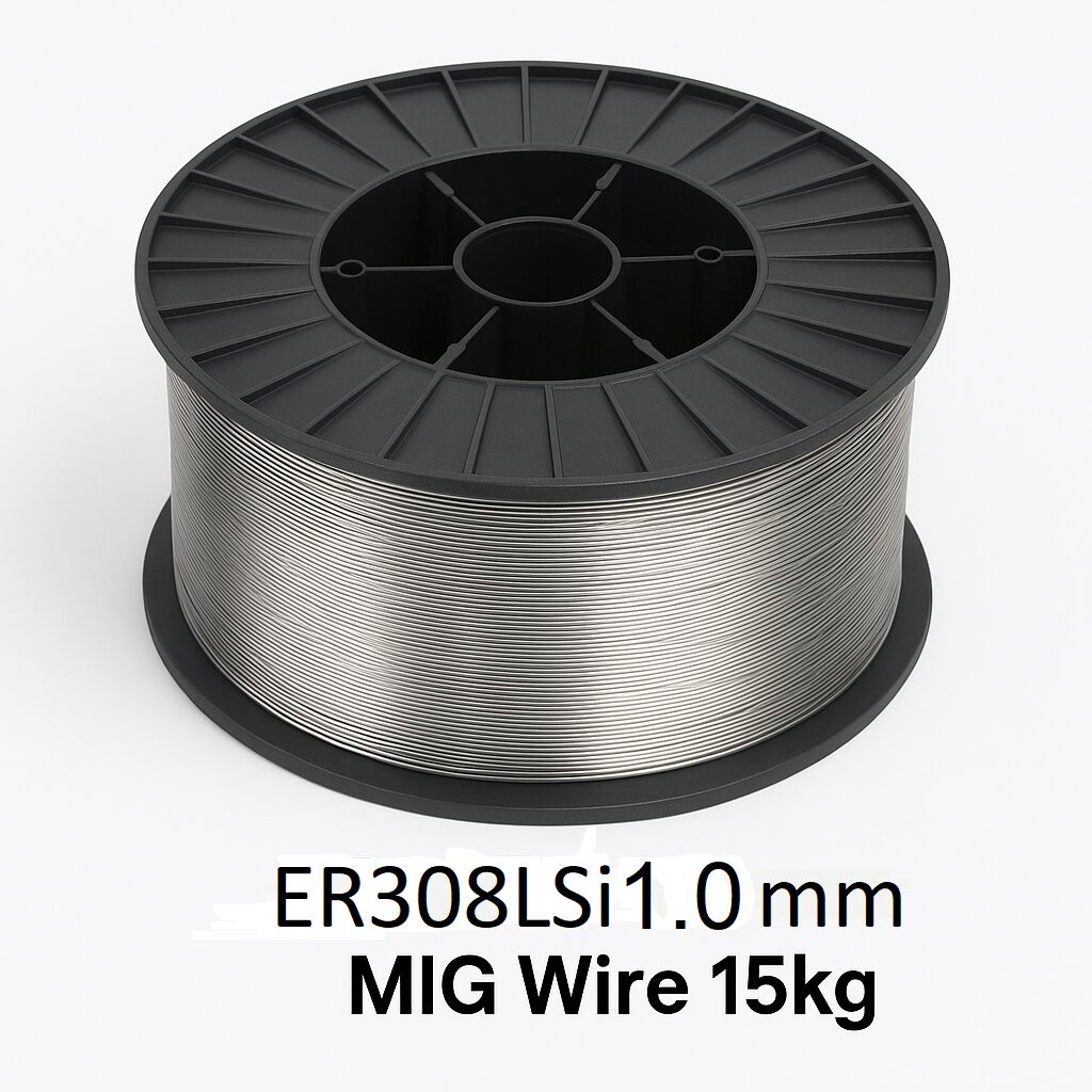 ER308LSi 1.0mm stainless MIG welding wire 15kg spool – corrosion-resistant low-carbon stainless wire
