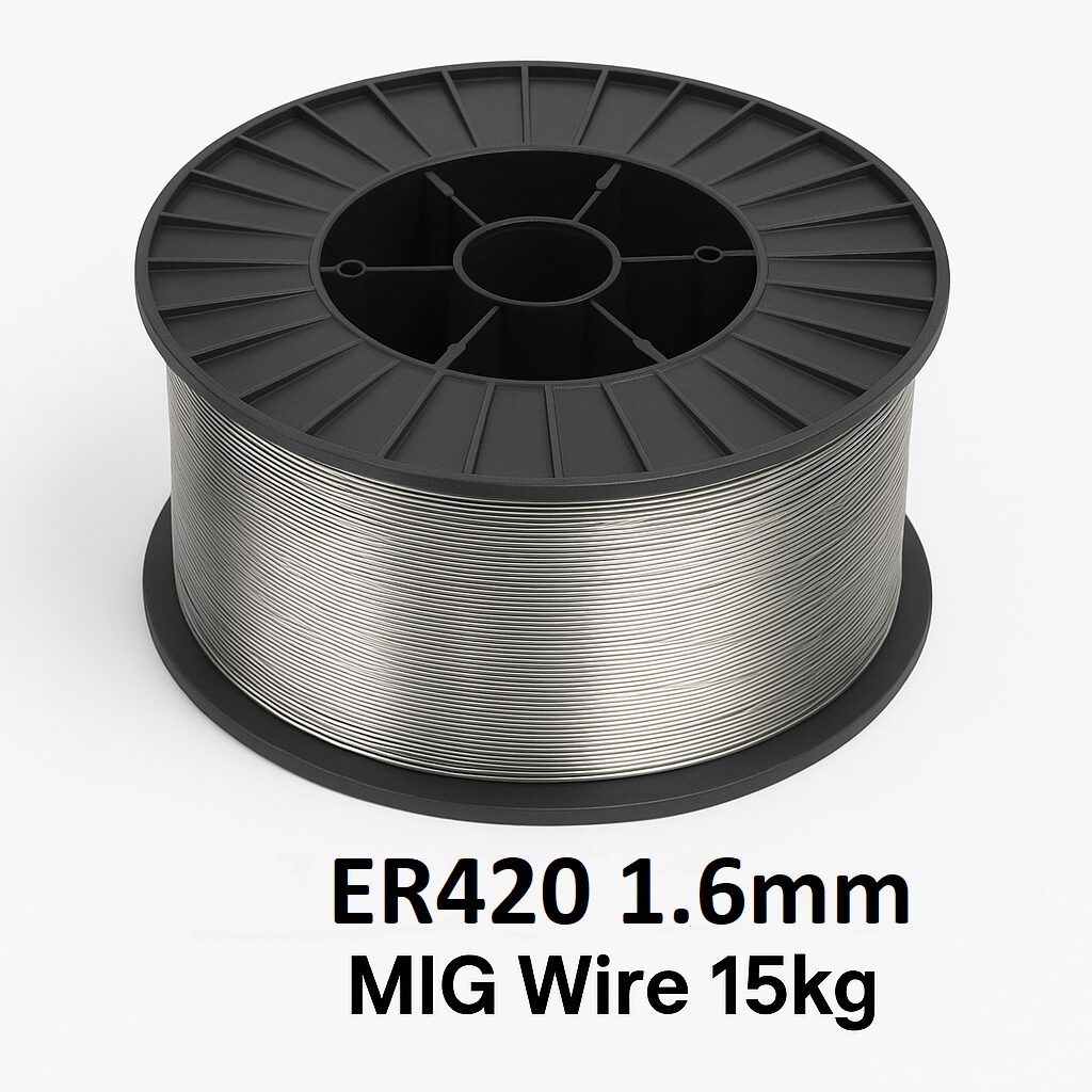 ER420 MIG Wire 1.6mm 15kg spool for stainless steel and hardfacing welding