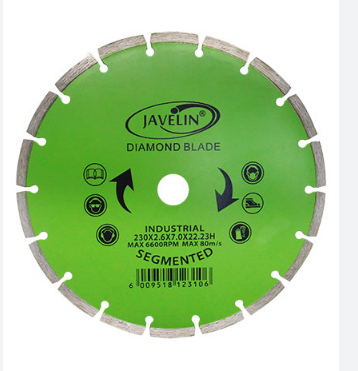 Javelin Segmented Diamond Blade 230mm – Industrial Grade for Concrete, Brick & Masonry Cutting