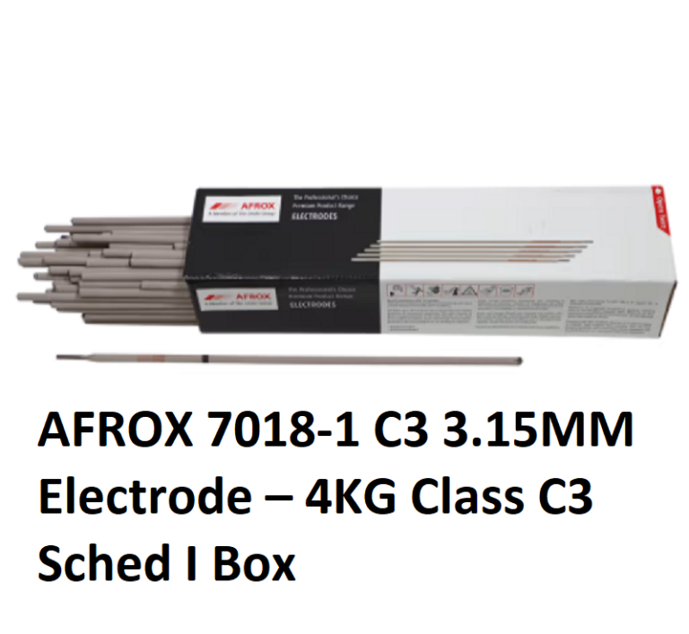 AFROX 7018-1 C3 3.15MM Electrode – 4KG Class C3 Sched I