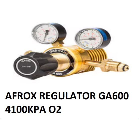 Afrox GA600 Oxygen Regulator 4100kPa for high-pressure cutting and welding