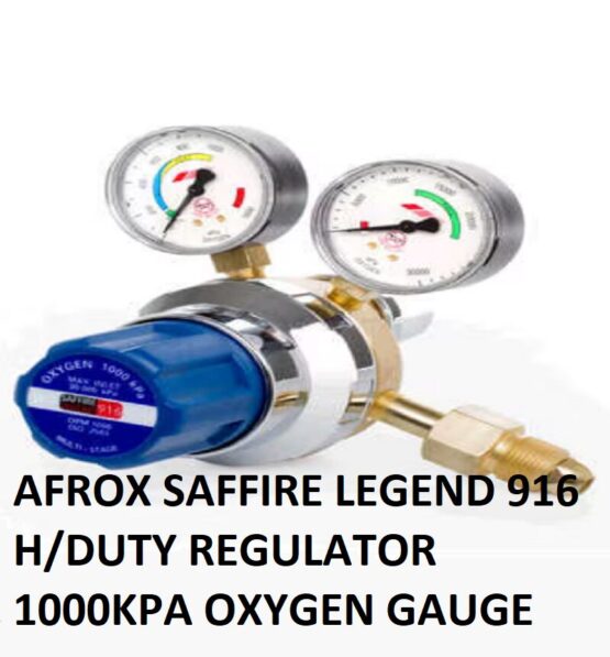 Afrox 916 Oxygen Regulator Saffire Legend 1000kPa for industrial gas control