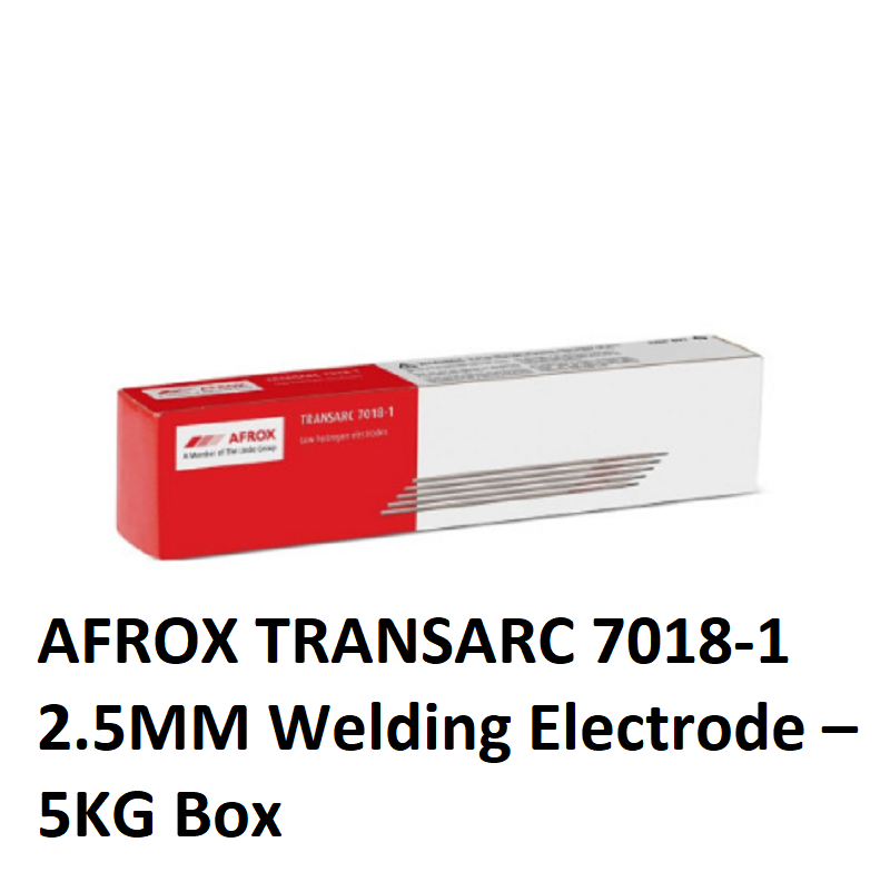 AFROX TRANSARC 7018-1 2.5MM Welding Electrode – 5KG Box