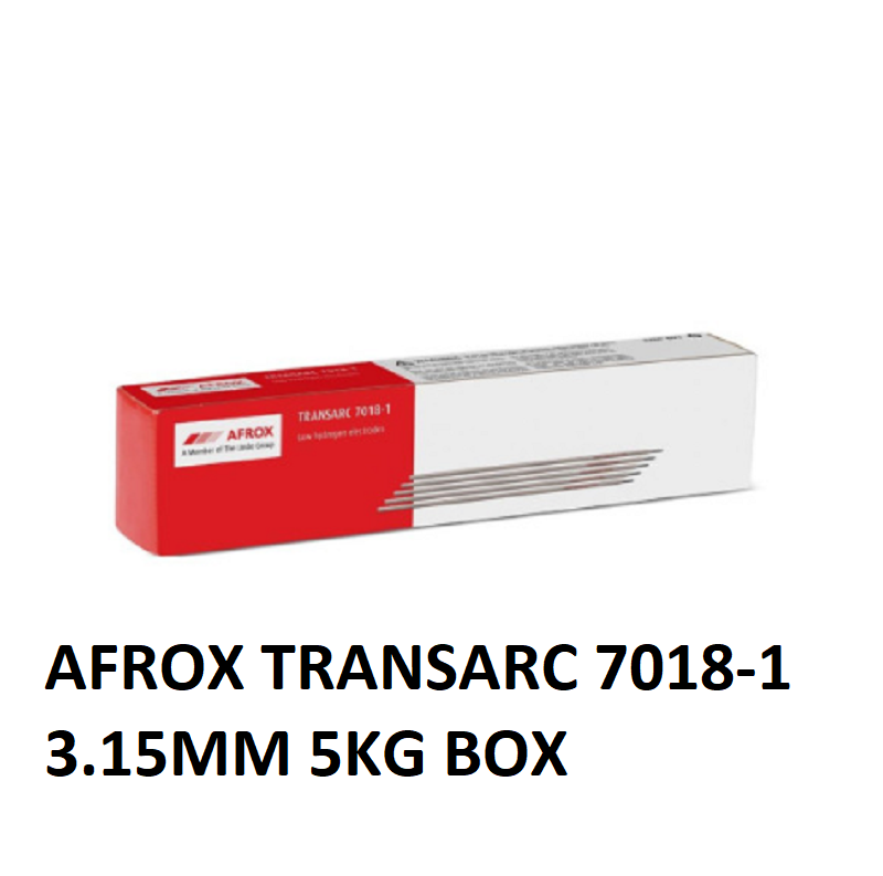 AFROX TRANSARC 7018-1 3.15mm Low Hydrogen Electrode – 5KG Box