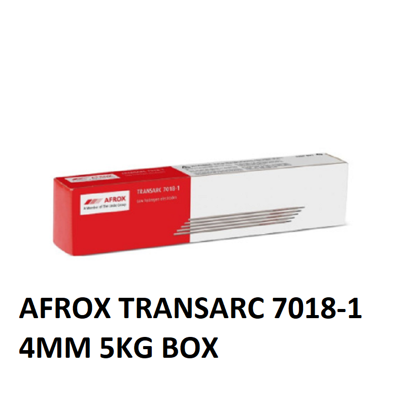 AFROX TRANSARC 7018-1 4mm Low Hydrogen Electrode – 5KG Box