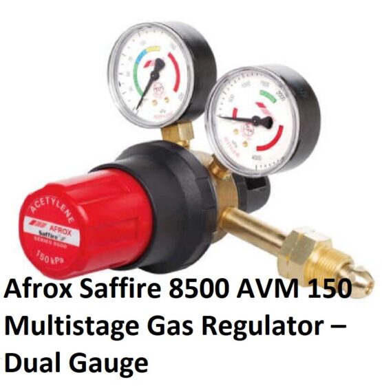 Afrox Saffire 8500 AVM 150 Multistage Gas Regulator – Dual Gauge
