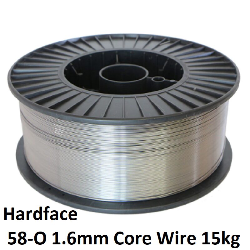 Hardface 58-O 1.6mm Core Wire – 15kg Spool for Abrasion and Impact Resistant Welding