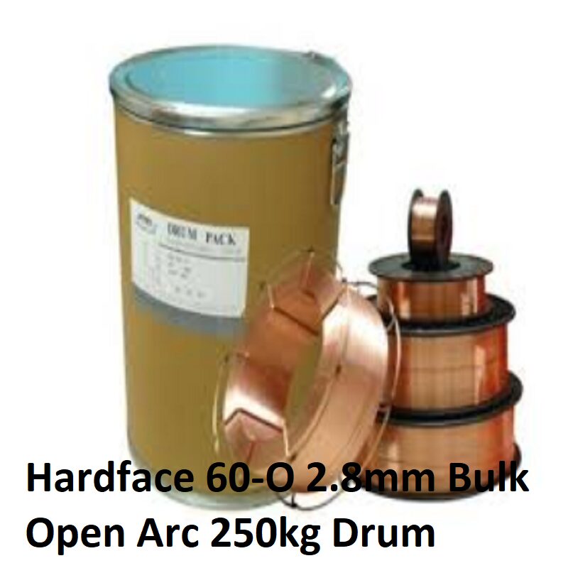 Hardface 60-O 2.8mm Bulk Open Arc 250kg Drum