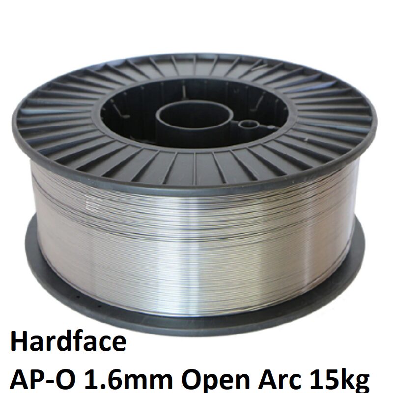 Hardface AP-O 1.6mm Open Arc Wire – 15kg Spool for Abrasion Resistant Welding