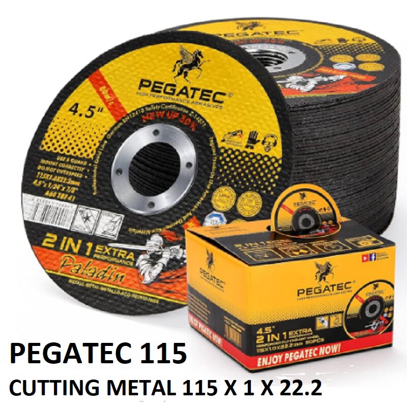 PEGATEC 115 cutting disc for metal 115x1x22.2mm