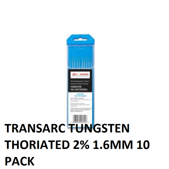TRANSARC TUNGSTEN THOR 2% 1.6MM 10 PACK